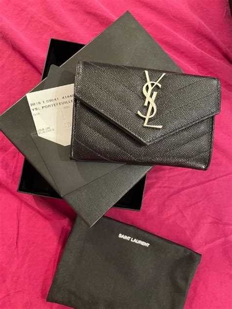 ysl portemonnaie damen schwarz